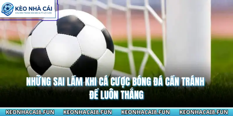 Những sai lầm khi cá cược bóng đá cần tránh