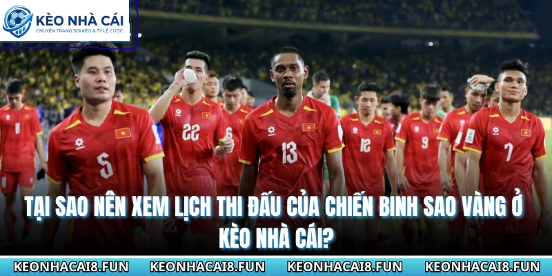 Tại sao nên xem lịch thi đấu của chiến binh sao vàng ở Kèo Nhà Cái?